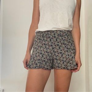 Zara floral skirt-like shorts